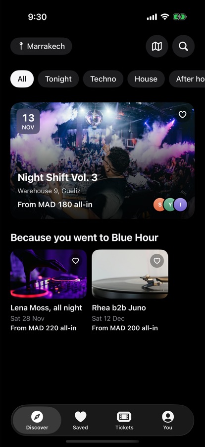 Discover: Night Shift Vol. 3 at Warehouse 9, from MAD 180 all-in.